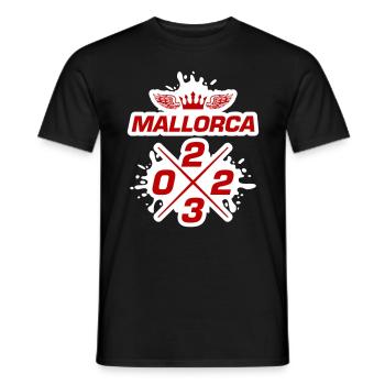 Mallorca 2023 - Men's T-Shirt - black - Front - AI Model Male 178 light (178cm)