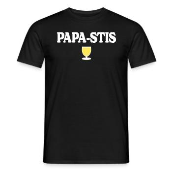 Papa-Stis Lustiger Aperitif Vater Papa Pastis - Männer T-Shirt - Schwarz - Vorne - AI Model Male 178 light (178cm)