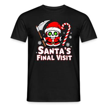 Horror Weihnachtsmann - Männer T-Shirt - Schwarz - Vorne - AI Model Male 178 light (178cm)