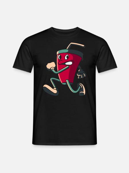 Boisson courante, cadeau boisson cola limonade - T-shirt homme - noir