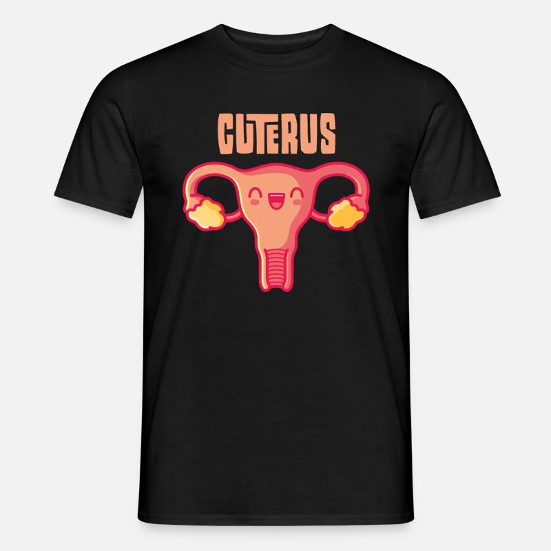 Cuterus, geschenk schwanger gebärmutter - Männer T-Shirt - Schwarz