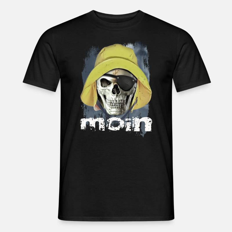 moin Pirat - Männer T-Shirt - Schwarz