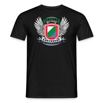 Italiano dalla nascita abruzzese per grazia di dio - T-shirt homme - noir - Devant - AI Model Male 178 light (178cm)