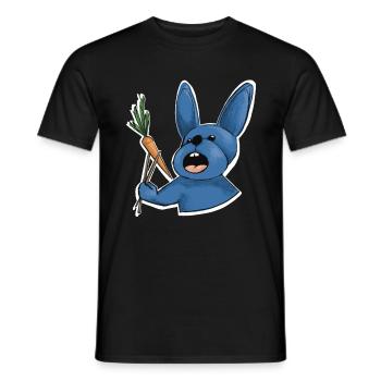 Blaues Kaninchen, Chinesisches Neujahr - Männer T-Shirt - Schwarz - Vorne - AI Model Male 178 light (178cm)