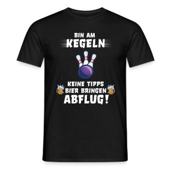 Kegeln Kegler Kegel Spruch lustig Geschenkidee - Männer T-Shirt - Schwarz - Vorne - AI Model Male 178 light (178cm)