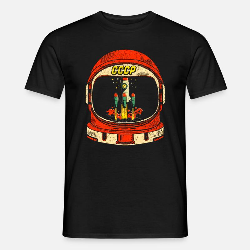 Kosmonaut - Männer T-Shirt - Schwarz