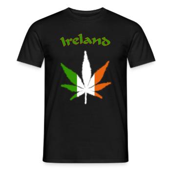 Ireland - Männer T-Shirt - Schwarz - Vorne - AI Model Male 178 light (178cm)