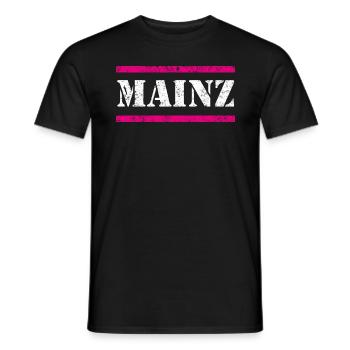 Mainz Vintage - Männer T-Shirt - Schwarz - Vorne - AI Model Male 178 light (178cm)
