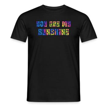 Rétro tu es mon soleil - T-shirt homme - noir - Devant - AI Model Male 178 light (178cm)