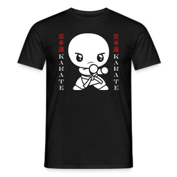 Karate - Männer T-Shirt - Schwarz - Vorne - AI Model Male 178 light (178cm)