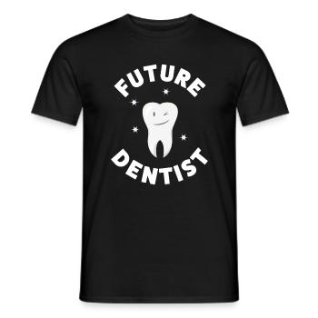 Cadeau de dent dentaire mignon futur dentiste - T-shirt homme - noir - Devant - AI Model Male 178 light (178cm)