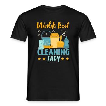 Meilleur cadeau de ménage pour femme de ménage - T-shirt homme - noir - Devant - AI Model Male 178 light (178cm)