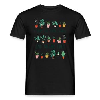 Lustiges zu viele Pflanzen-Gartengeschenk - Männer T-Shirt - Schwarz - Vorne - AI Model Male 178 light (178cm)