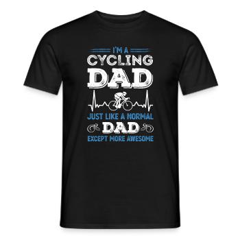 Fantastisches Radfahrer-Papa-lustiges Radfahrer-Geschenk - Männer T-Shirt - Schwarz - Vorne - AI Model Male 178 light (178cm)