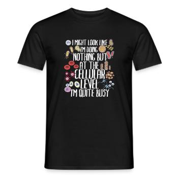 Funny Biology Biology Teacher Gift Idea - Männer T-Shirt - Schwarz - Vorne - AI Model Male 178 light (178cm)