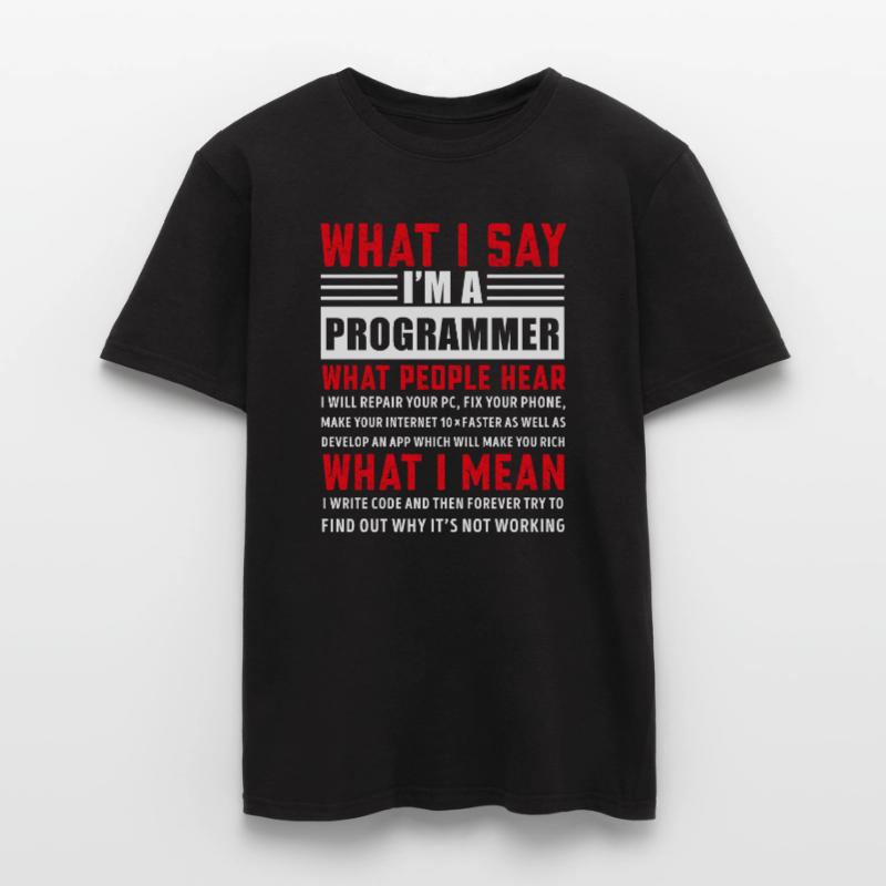 Drôle de programmation Coding Programmer Cadeau T-shirt homme