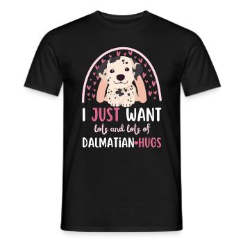Süßer Dalmatiner Liebhaber Kawaii - Männer T-Shirt - Schwarz - Vorne - AI Model Male 178 light (178cm)