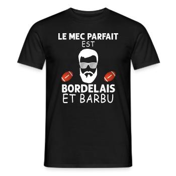 Le Bordelais Parfait Existe C'est Le Mien - T-shirt homme - noir - Devant - AI Model Male 178 light (178cm)