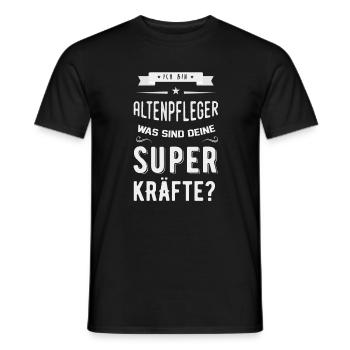 Altenpfleger - Altenpflege - Männer T-Shirt - Schwarz - Vorne - AI Model Male 178 light (178cm)