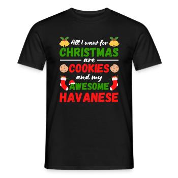 Biscuits havanais de Noël - T-shirt homme - noir - Devant - AI Model Male 178 light (178cm)