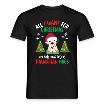 Weihnachten Süßer Dalmatiner Liebhaber Kawaii - Männer T-Shirt - Schwarz - Vorne - AI Model Male 178 light (178cm)