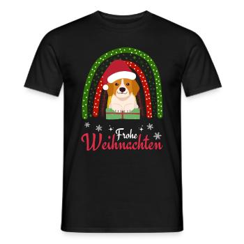 Weihnachten Süßer Beagle Kawaii - Männer T-Shirt - Schwarz - Vorne - AI Model Male 178 light (178cm)