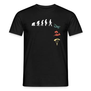 Skydive Evolution - Männer T-Shirt - Schwarz - Vorne - AI Model Male 178 light (178cm)
