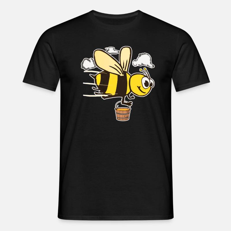 Honigbiene Comic - Männer T-Shirt - Schwarz
