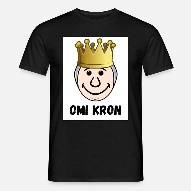 Omi Kron - Spaßgeschenk - Männer T-Shirt - Schwarz