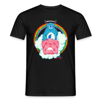 Ours coquins - T-shirt homme - noir - Devant - AI Model Male 178 light (178cm)