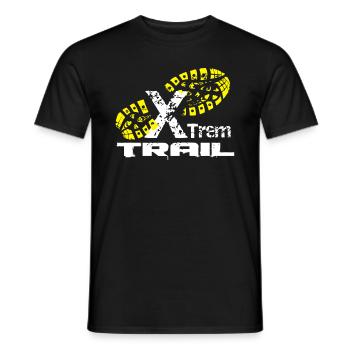 course a pied extreme - T-shirt homme - noir - Devant - AI Model Male 178 light (178cm)
