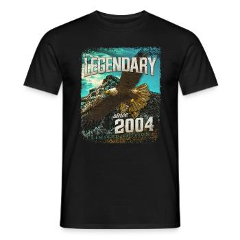 Légendaire depuis 2004 - T-shirt homme - noir - Devant - AI Model Male 178 light (178cm)