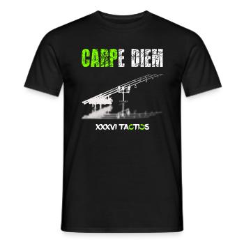 Karpfenangler Karpfenangeln Geschenk Rodpod - Männer T-Shirt - Schwarz - Vorne - AI Model Male 178 light (178cm)