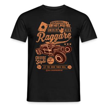 Ragger Collage T-Shirts - Männer T-Shirt - Schwarz - Vorne - AI Model Male 178 light (178cm)