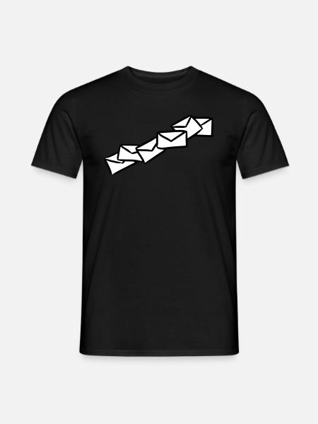 Letters News Broadcast message letters - Men's T-Shirt - black