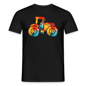 tracteur - T-shirt homme - noir - Devant - AI Model Male 178 light (178cm)