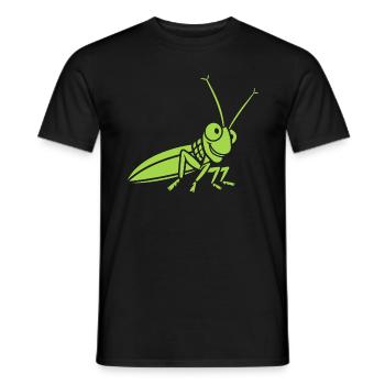 Sauterelle - T-shirt homme - noir - Devant - AI Model Male 178 light (178cm)