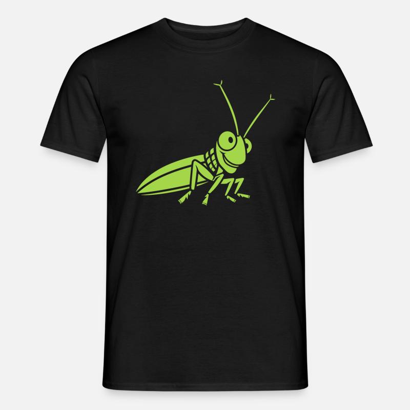 Heuschrecke - Männer T-Shirt - Schwarz