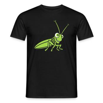 Sauterelle - T-shirt homme - noir - Devant - AI Model Male 178 light (178cm)