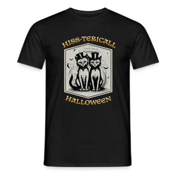 Hissterisches Halloween - Männer T-Shirt - Schwarz - Vorne - AI Model Male 178 light (178cm)