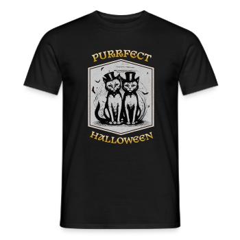 Perfektes Halloween - Männer T-Shirt - Schwarz - Vorne - AI Model Male 178 light (178cm)