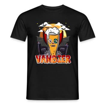 Halloween Vambier | Humor Vampir Bier 31. Oktober - Männer T-Shirt - Schwarz - Vorne - AI Model Male 178 light (178cm)