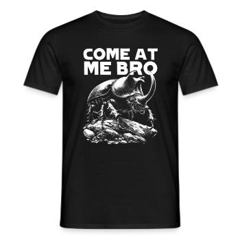 Come at me Bro - Rhinoceros - Men's T-Shirt - black - Front - AI Model Male 178 light (178cm)