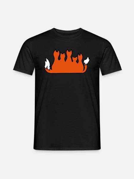 Fuchsfamilie fox family famille de renard - Männer T-Shirt - Schwarz