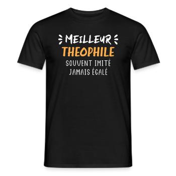 Souvent imité meilleur THEOPHILE - T-shirt homme - noir - Devant - AI Model Male 178 light (178cm)