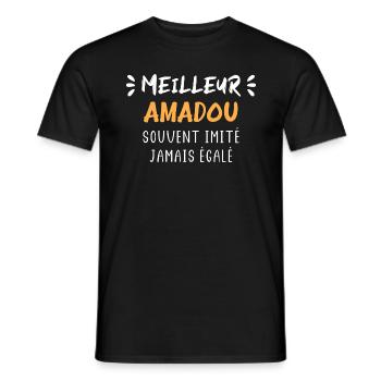 Souvent imité jamais égalé meilleur AMADOU - T-shirt homme - noir - Devant - AI Model Male 178 light (178cm)