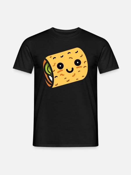 Love Small Burrito - Men's T-Shirt - black