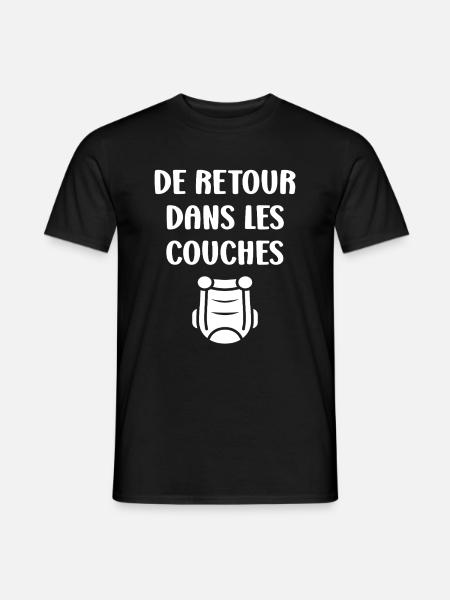 Couches - T-shirt homme - noir