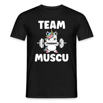 Humour musculation - T-shirt homme - noir - Devant - AI Model Male 178 light (178cm)
