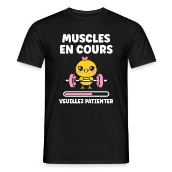 Animaux Humour musculation - T-shirt homme - noir - Devant - AI Model Male 178 light (178cm)
